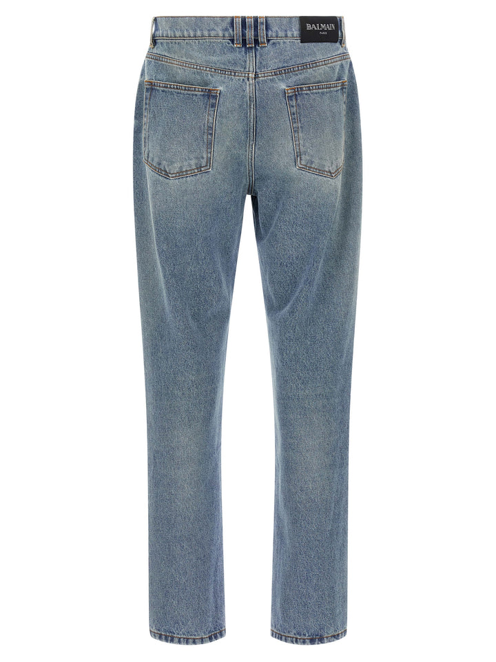 Balmain Denim Jeans - Blue | e8e5c6d39e64d3a46e5913f807452cfc97a668c5