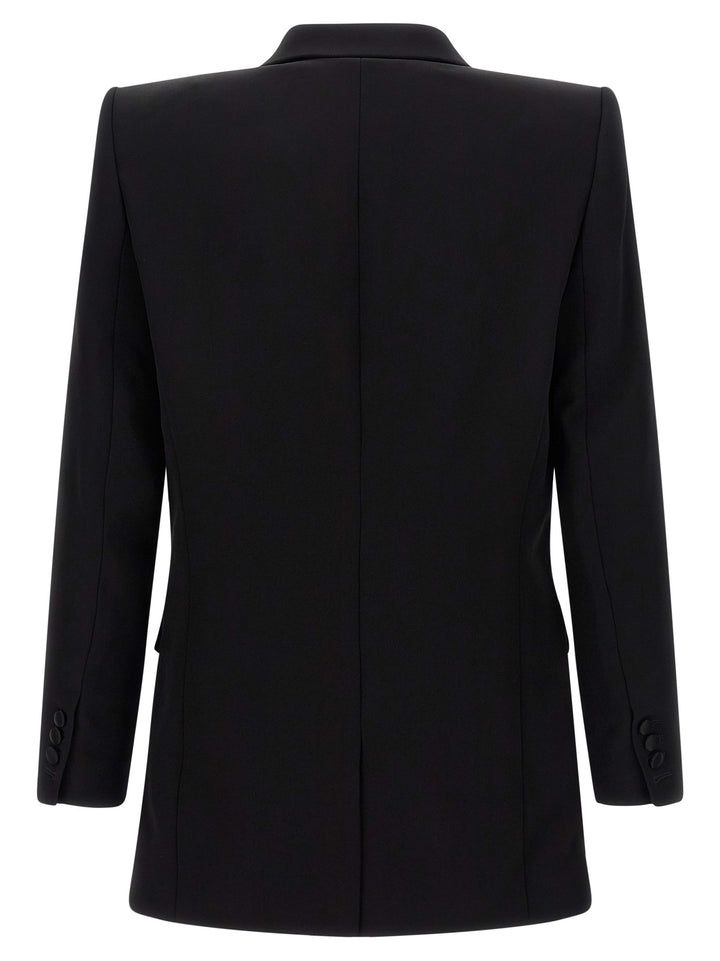 Balmain Leaf Embroidery Blazer - Black | 11005e1e232d2e4b46559f82e5d2dd59f01dcadd