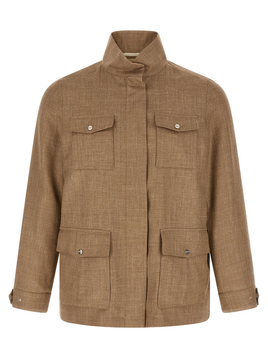 Field Puffer Jackets Beige