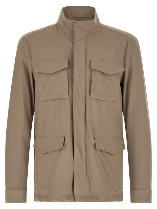 Field Puffer Jackets Beige