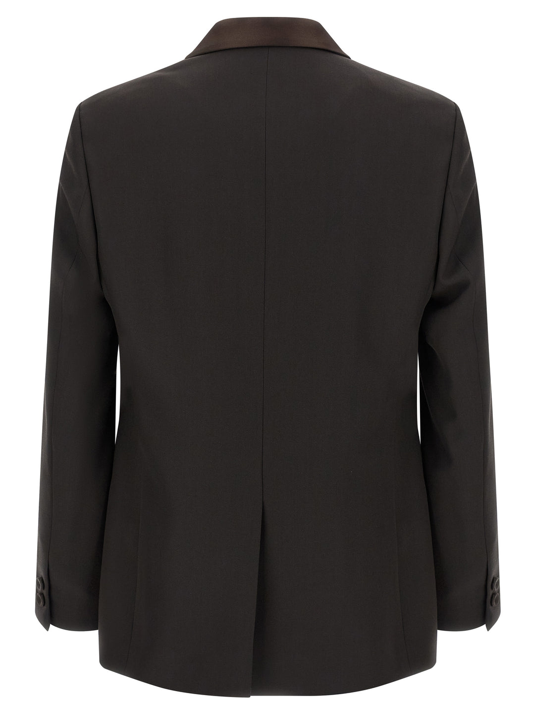 Fendi Crepe Wool Blazer - Brown | 086f69923ef46a0584af9a465d51426fb4a7d6b3