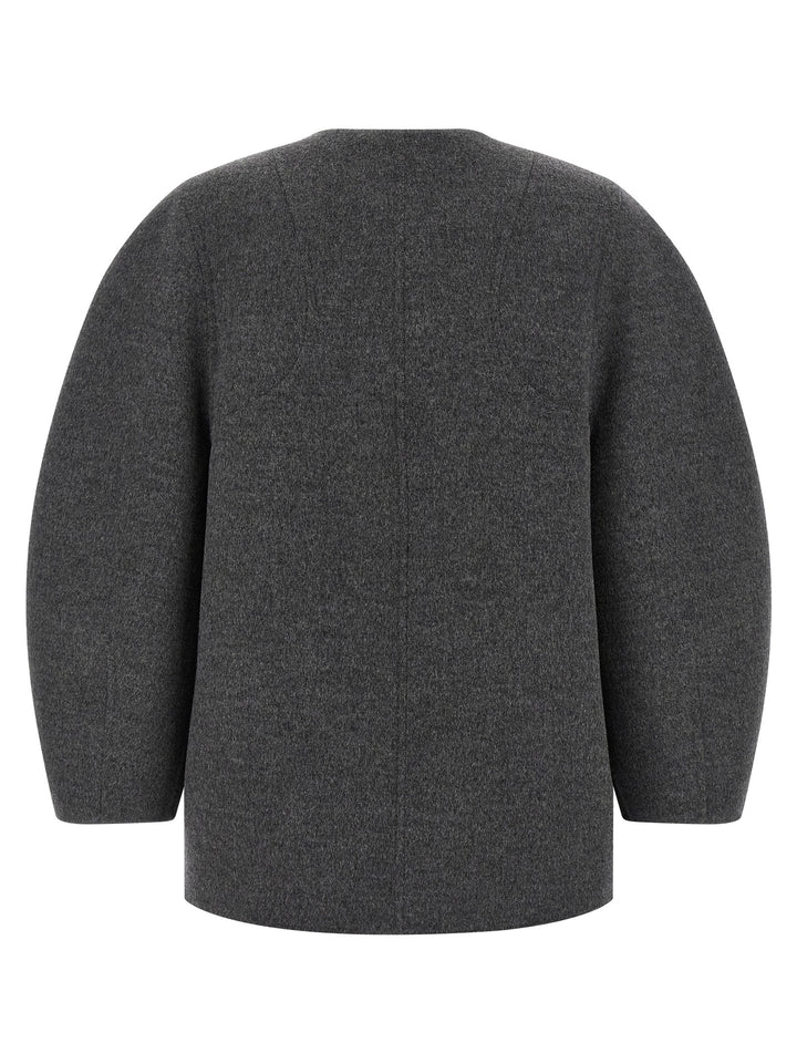 Fendi Blouson Cocoon Puffer Jackets - Gray | 4ad6557c3d645e30a8d652ec41ae3fc33d559d06