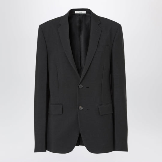 Black Kid Mohair Blazer