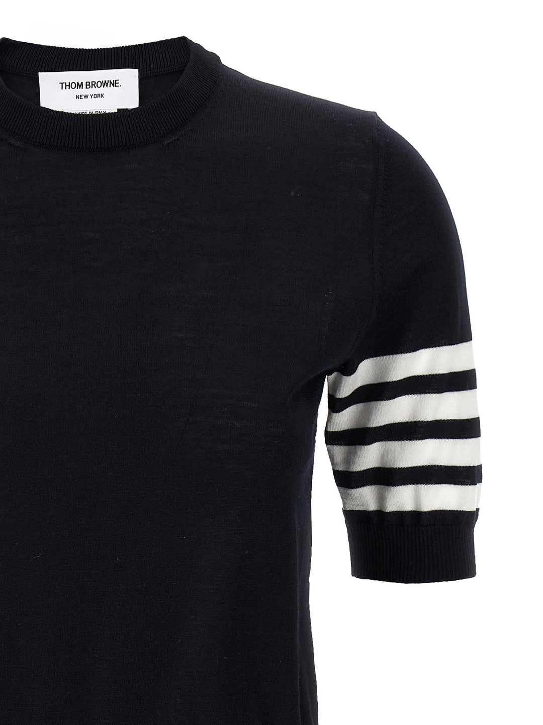 Thom Browne 4-Bar T-shirt - Blue | 919a889414b824f28a626b5bc35273aa2ba07de2