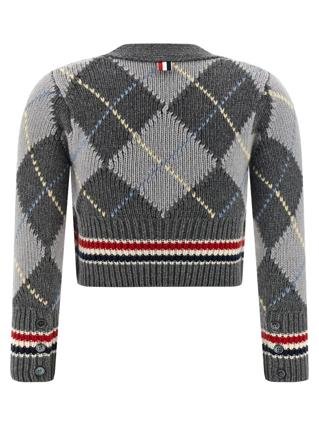 Thom Browne Cardigan Argyle Sweaters and Cardigans - Gray | 17be26958ad674d81ce005de8264765b7c76edec