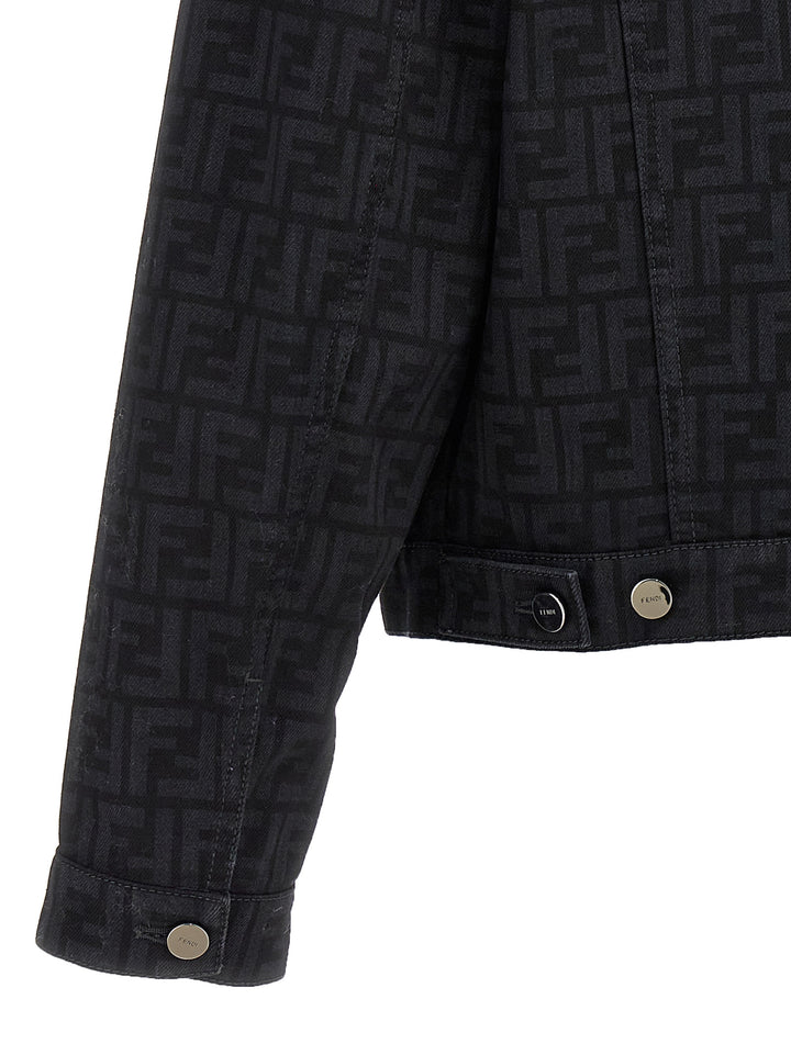 Fendi Ff Puffer Jackets - Black | 0c0122095e2094f02aeabc292a270cdb1bdc33aa