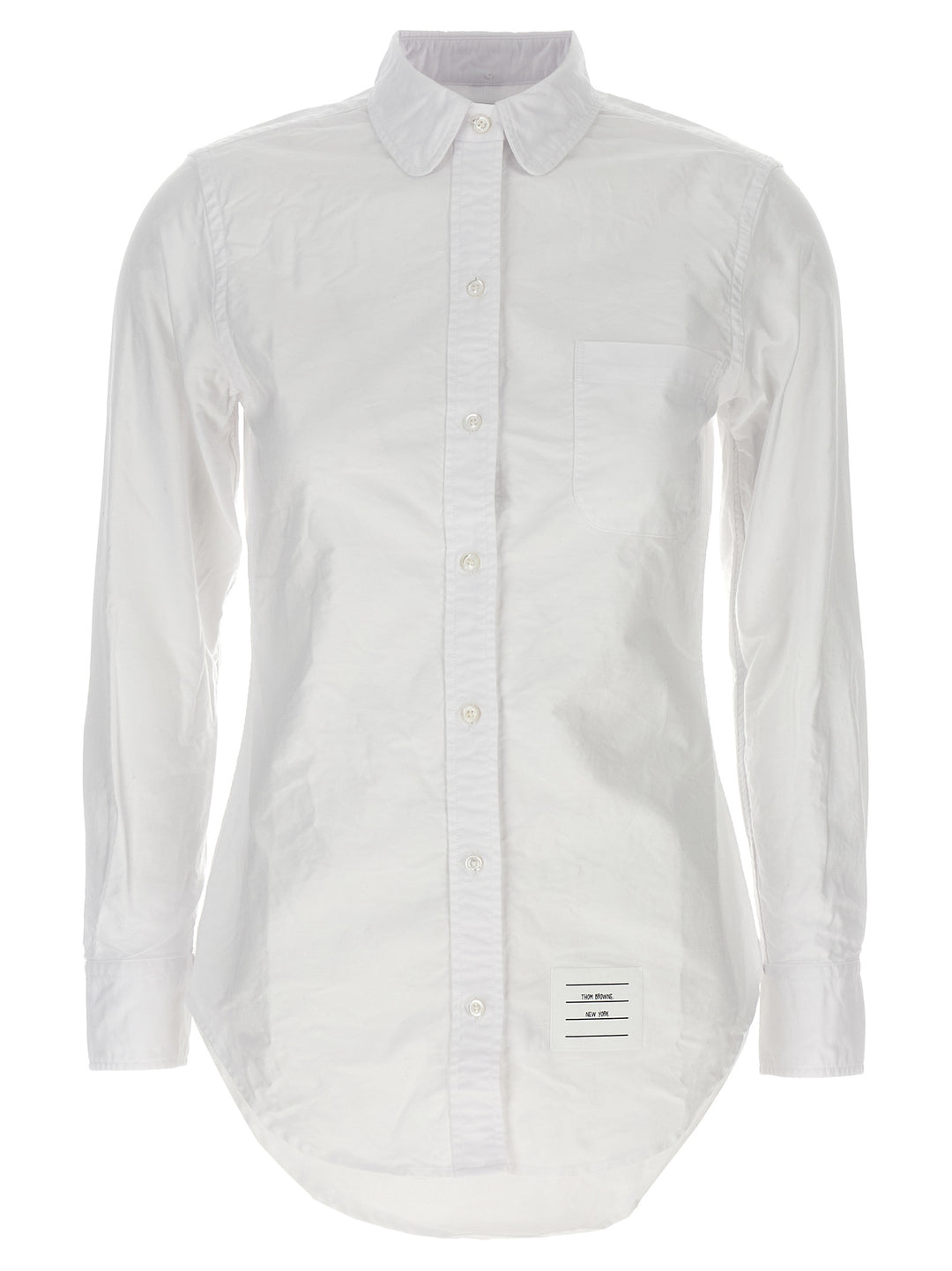 Thom Browne Oxford Cotton Shirt Shirt and Blouse - White | 73be7675310f00a17b14a8d99db13c18a3b0f011