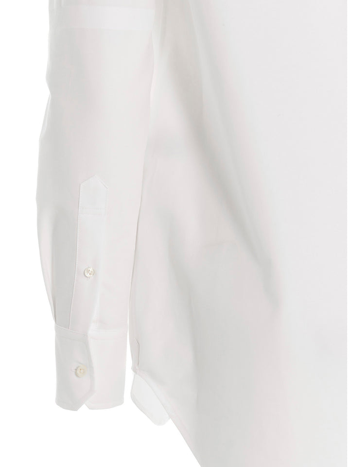 Thom Browne Logo Pussy Bow Blouse Shirt and Blouse - White | d836f23d88a22f1ae63b0eee0c2434814347bf37
