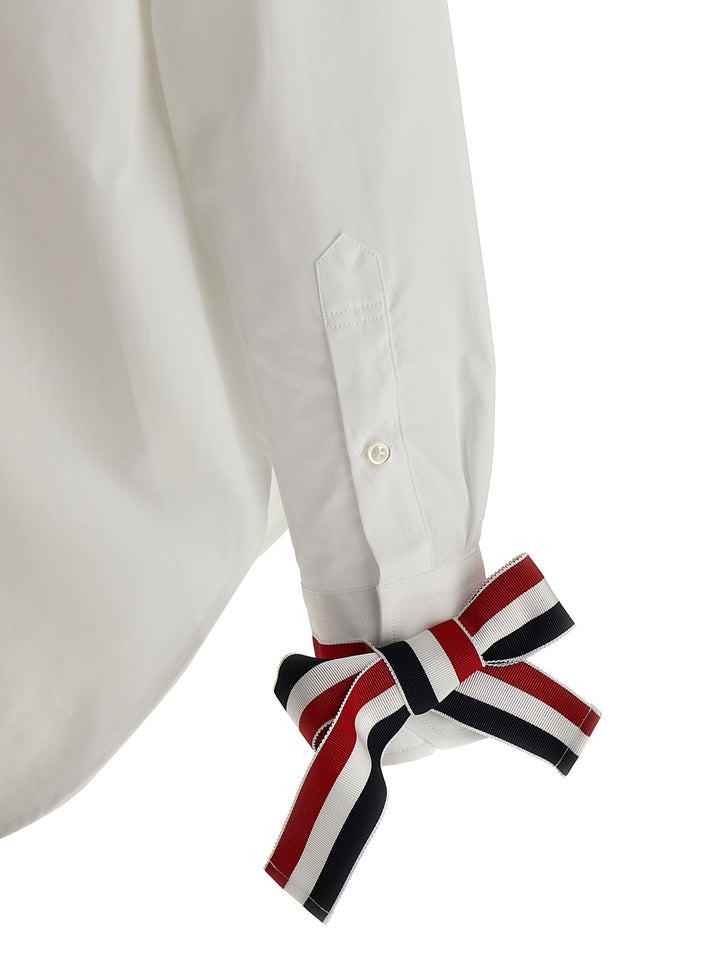 Thom Browne Rwb Tape Cuffs Shirt Shirt and Blouse - White | cd4208cd0a530b34c588b1995262d4e0ec301d49