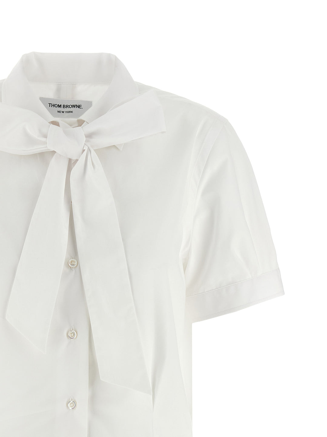 Thom Browne Sash Shirt Shirt and Blouse - White | 47b0cb5d7e3b46e4efd242d41385ccefc31cb66b