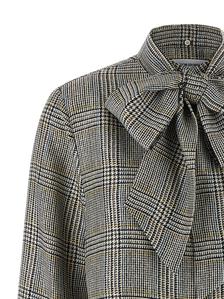 Thom Browne Prince Of Wales Check Shirt Shirt and Blouse - Multicolor | 0d34223e6201d776d806942e0c3748b4da56ef75