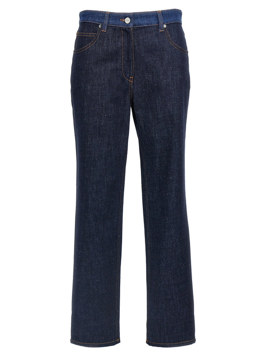 Two-Tone Jeans Blue