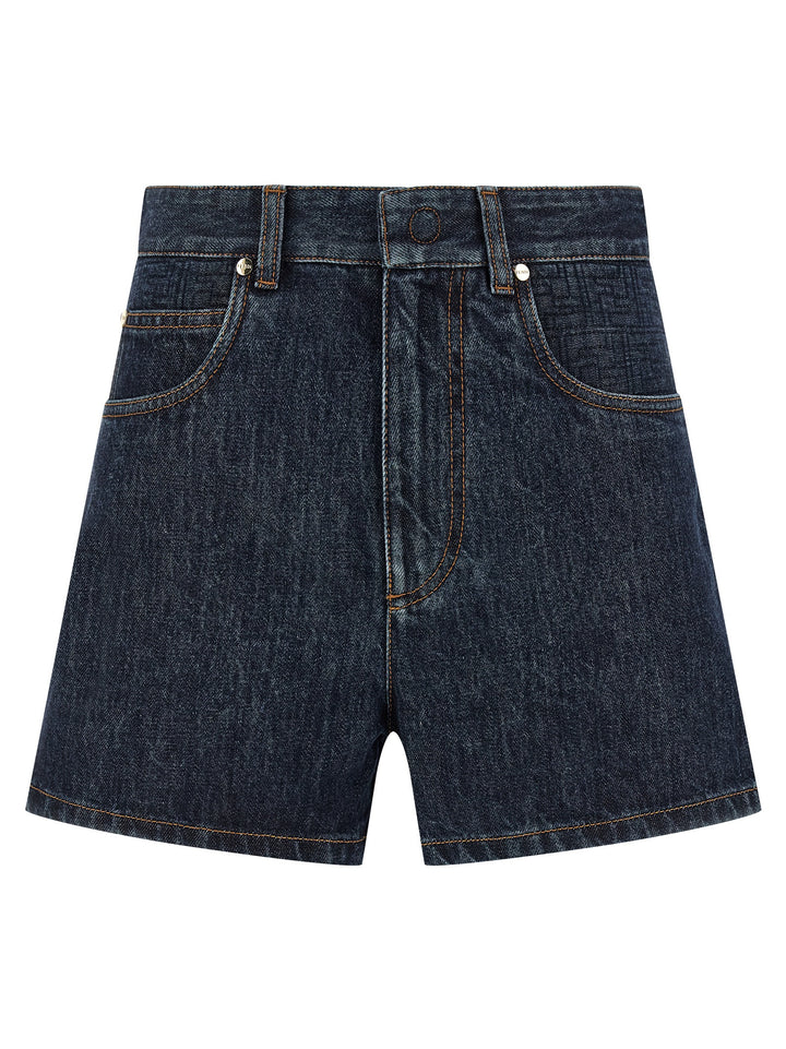 Fendi Ff Padded Bermuda and Short - Blue | 21f9c8370d73b327b37eb850d670a20b4d522140