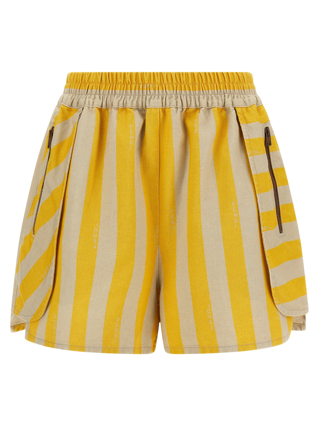 Fendi Pequin Striped Shorts Bermuda and Short - Yellow | 6f26cea4d9b68ceb97073d578d4c53caa06e0920