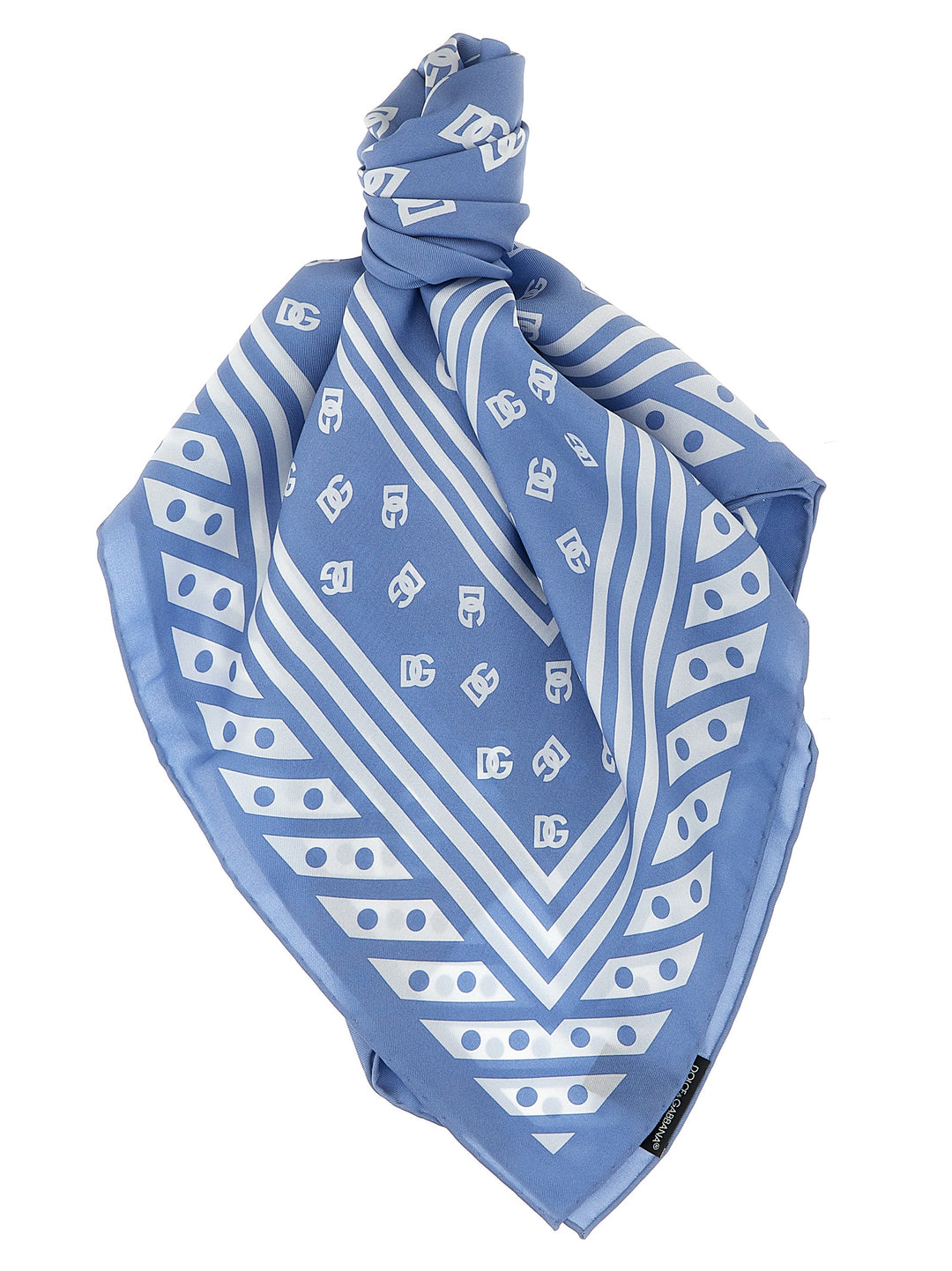 Dolce & Gabbana Logo Scarf Scarves and Foulards - Light Blue | 77b3e6b4547347c077651cdd350f4641e9ebf9aa