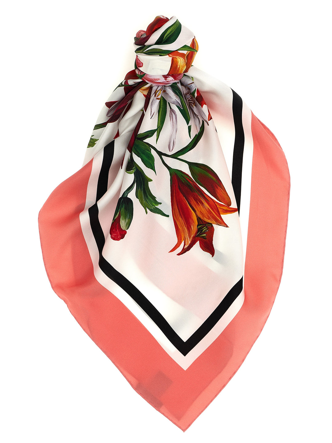 Dolce & Gabbana Floral Print Scarf Scarves and Foulards - Multicolor | ceaf5107f388a38b429abb4ad5a74d219fdadbf7