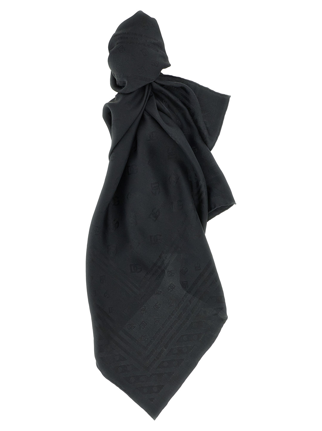 Dolce & Gabbana Logo Scarf Scarves and Foulards - Black | 30e0ecd12ba5723286035afe83d92aec912a0f8f