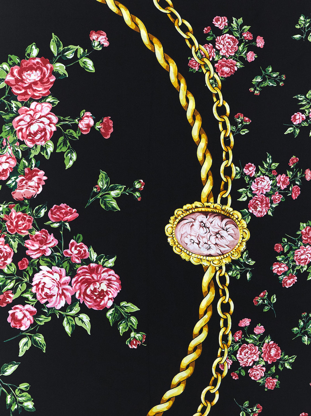 Dolce & Gabbana Mazzolini Di Rose Scarves and Foulards - Black | 24769094a350c661811791471d4cc3d05a1e5865