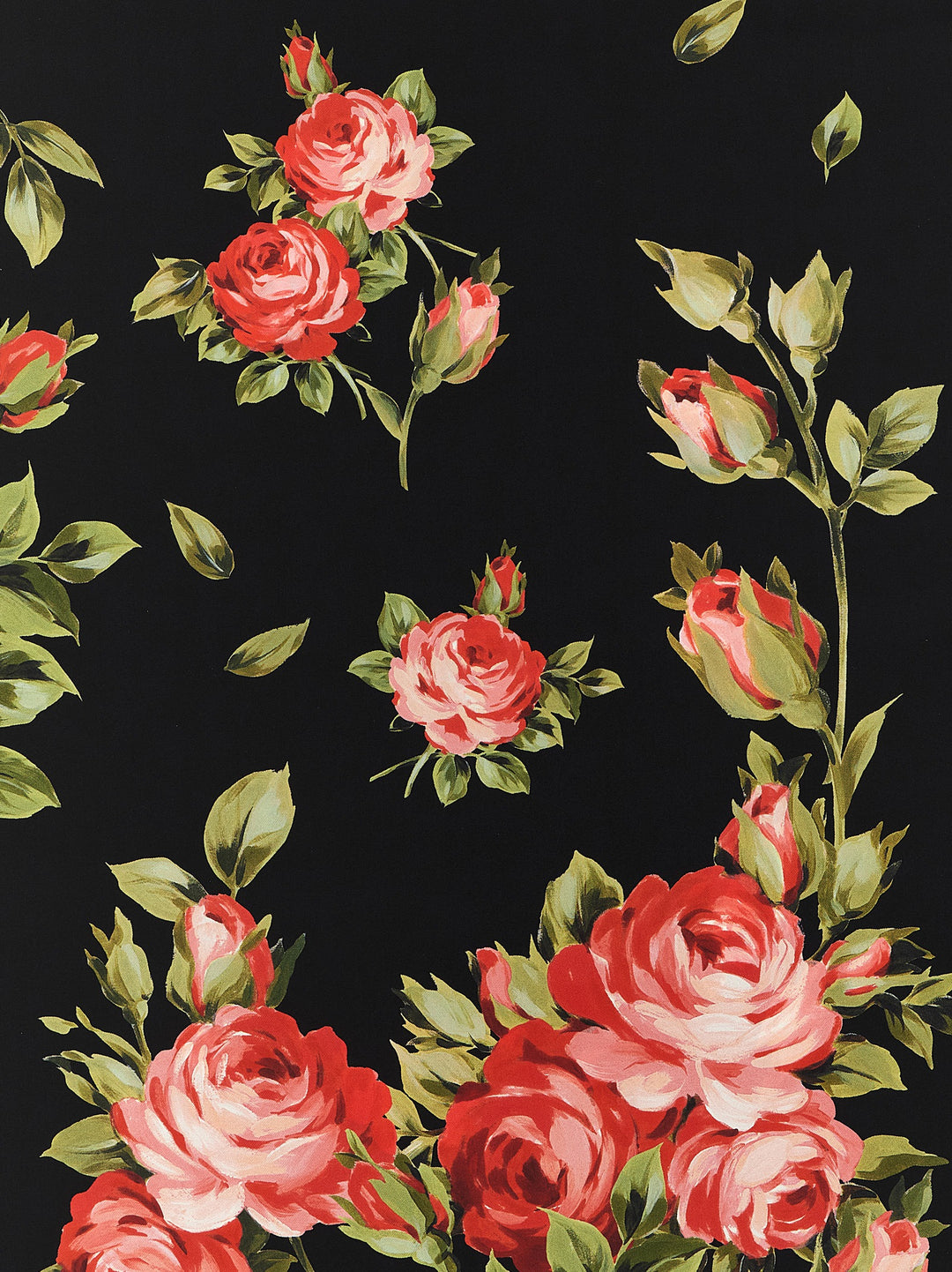 Dolce & Gabbana Bouquet Rose Scarves and Foulards - Black | 605d2837b60f3e2b274299d0f0a9887821c59448