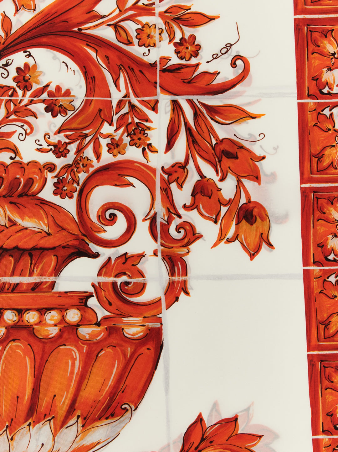 Dolce & Gabbana Maiolica Scarves and Foulards - Orange | 24e610f956bf573911f9d216dc3b0883c9b928a0