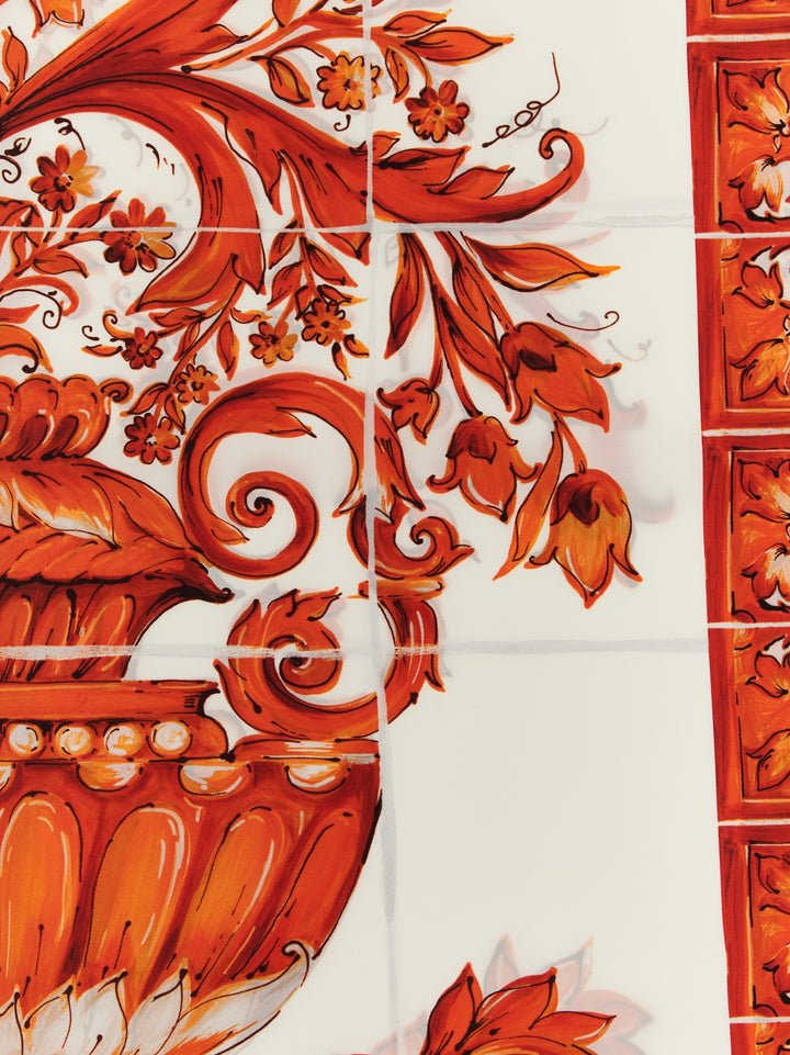 Dolce & Gabbana Maiolica Scarves and Foulards - Orange | 24e610f956bf573911f9d216dc3b0883c9b928a0