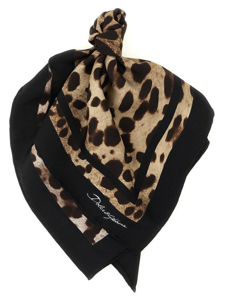 Dolce & Gabbana Leopard-Print Scarf Scarves and Foulards - Brown | 83cdc5d909b189da73c782b84966f48804d7c77c