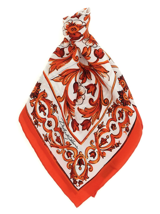 Maiolica Scarves And Foulards Orange