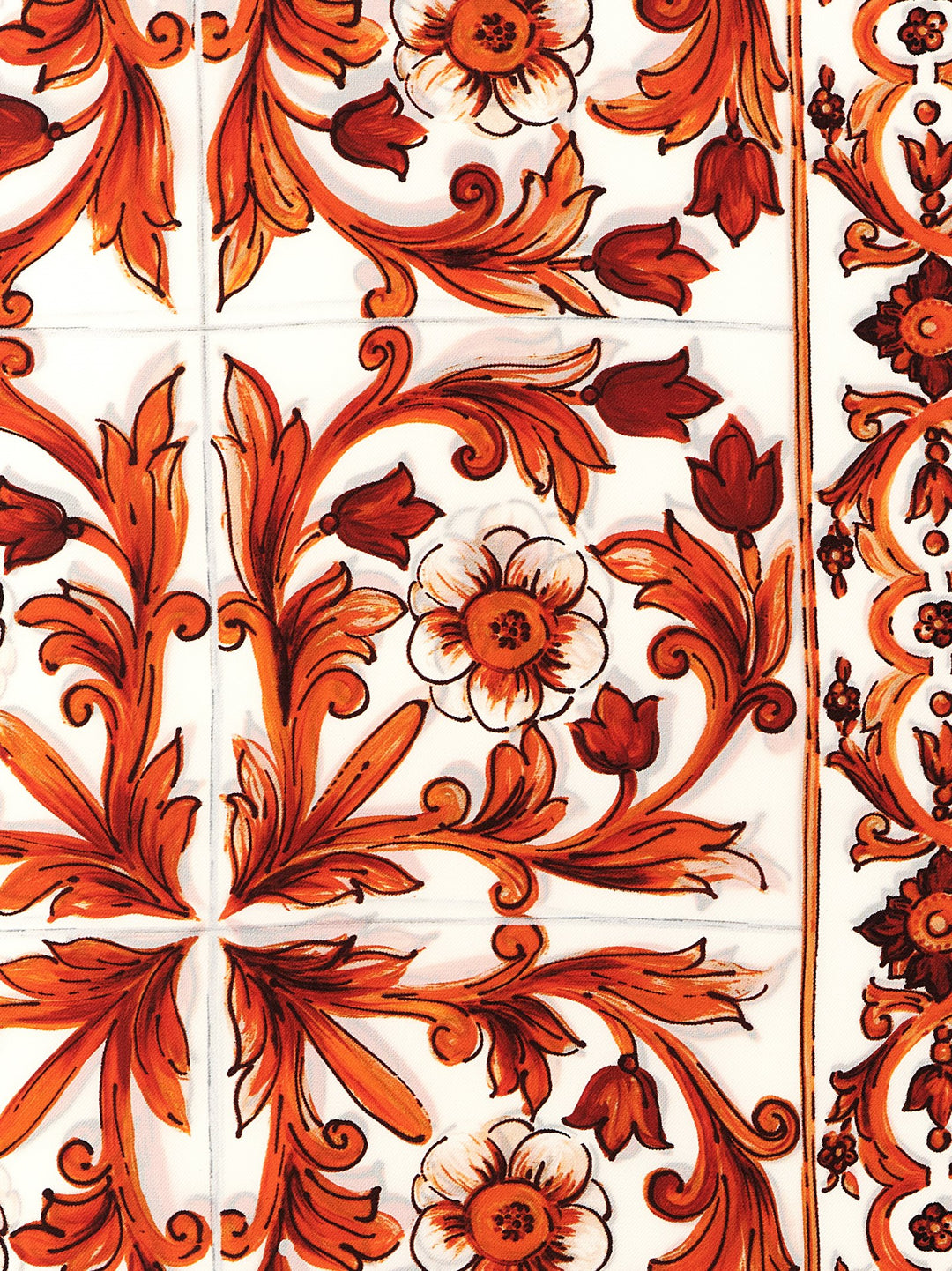 Dolce & Gabbana Maiolica Scarves and Foulards - Orange | 43be98c0492bfc08b9e246b8ffdea7ed78c67c61