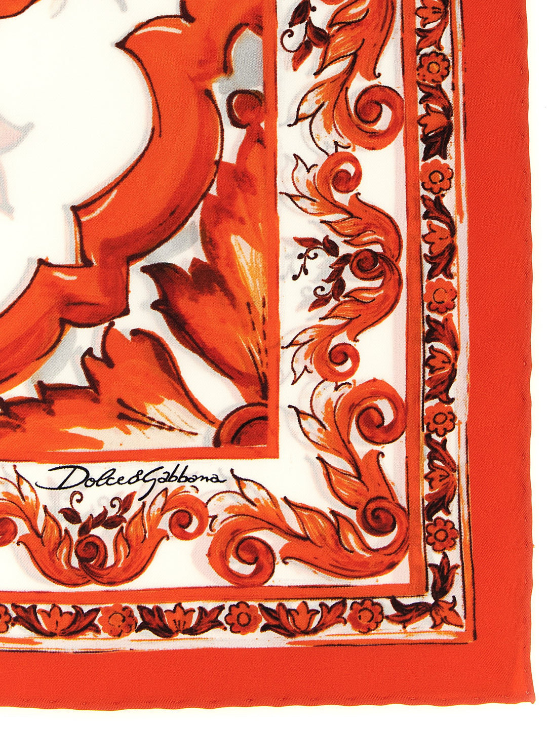 Dolce & Gabbana Maiolica Scarves and Foulards - Orange | ba8ef57d59c9de4c85b60b456d883d9529f98a50