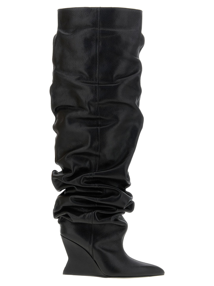 Balmain Cuissardes Leather Boots and Ankle Boots - Black | ab92af3f2bf7abdb798b7f1ff072162127357d08