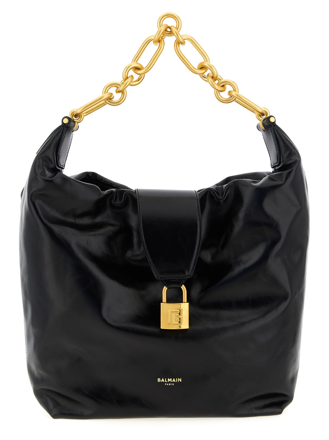 Balmain Sync Hobo Shoulder Bags - Black | efc101fa5c1c4f92c49c6dd79a1178c32d15e497