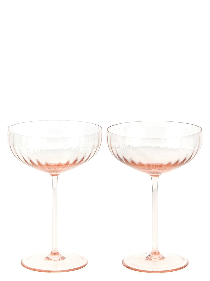 Venini Bollicine Glasses and bottles - Pink | 3bc7046220a983d6e55946bd8af3eb7b60e02028