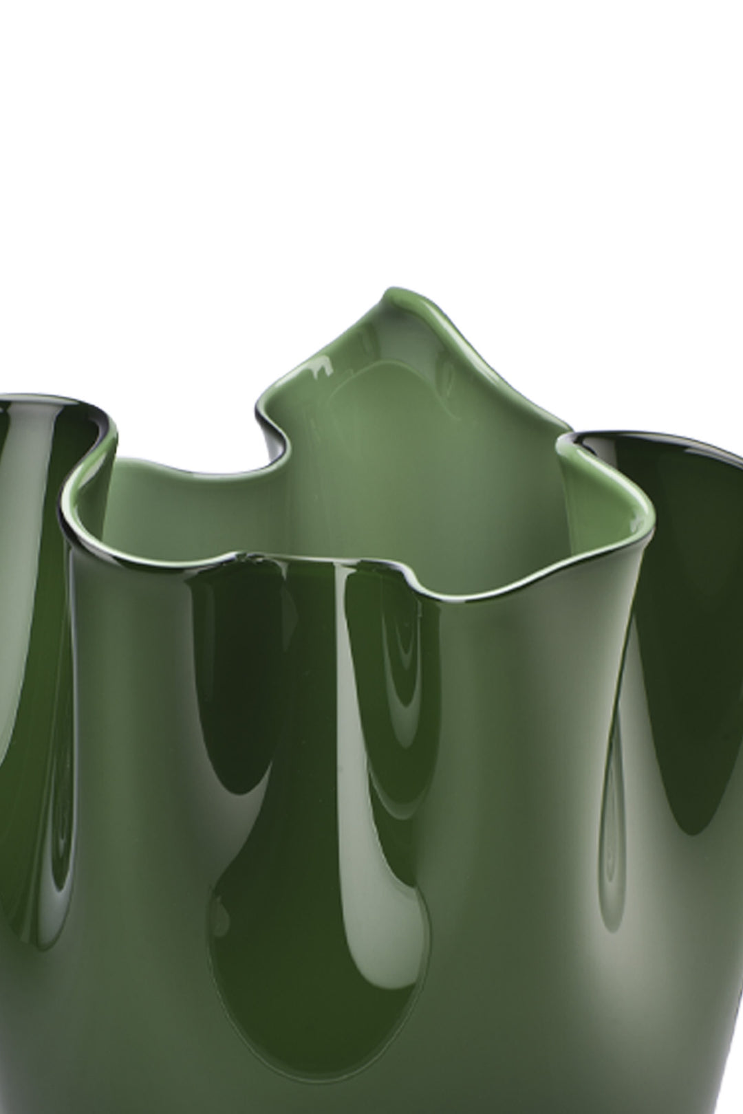 Venini Fazzoletto Vases - Green | 3770173a36f329a944bdd9919779fada72fb972d