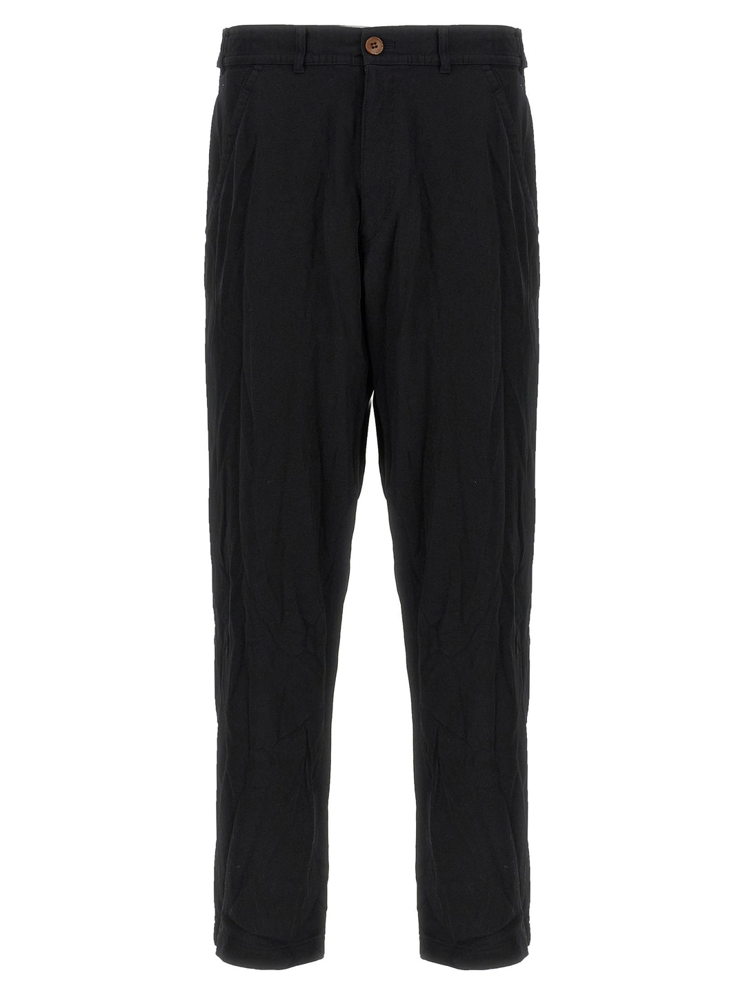 Comme Des GarçOns Shirt Crinkled Pants - Black | c48fca797fbb47790fd93e01c935404489b9ae0a