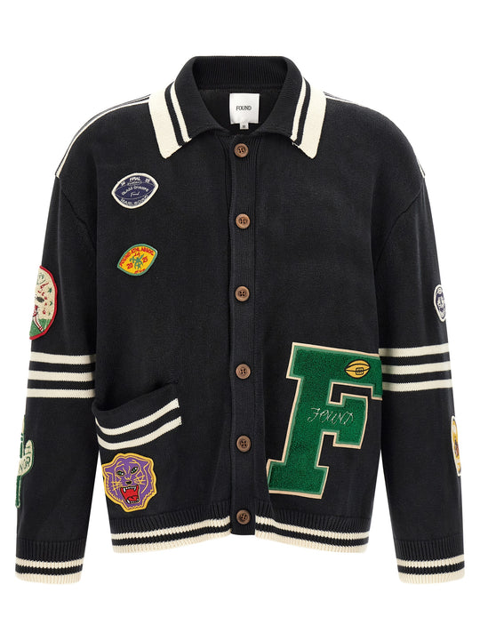 Fin Varsity Sweaters And Cardigans Black