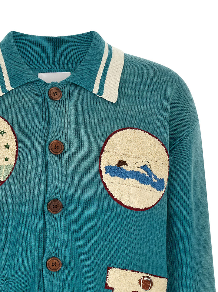 Found Fin Varsity Sweaters and Cardigans - Blue | dd589ecc4670dbcedf050d76ab0bacb10321de8c