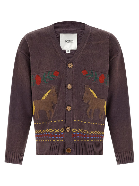 Horse Sweaters And Cardigans Brown
