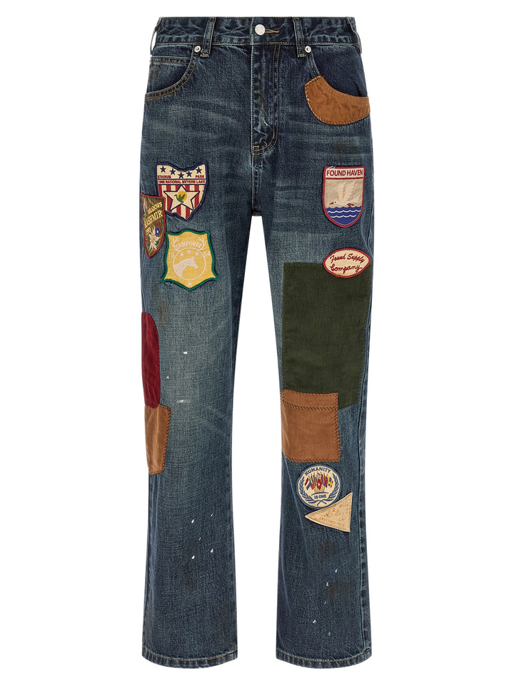 Found Patchwork Jeans - Blue | f46843bff044218c569108246d5bfef845505f15