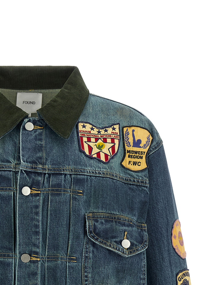 Found Patchwork Puffer Jackets - Blue | cc8d887d8cedbc4bc9a81d37af18a3edd3c355c2