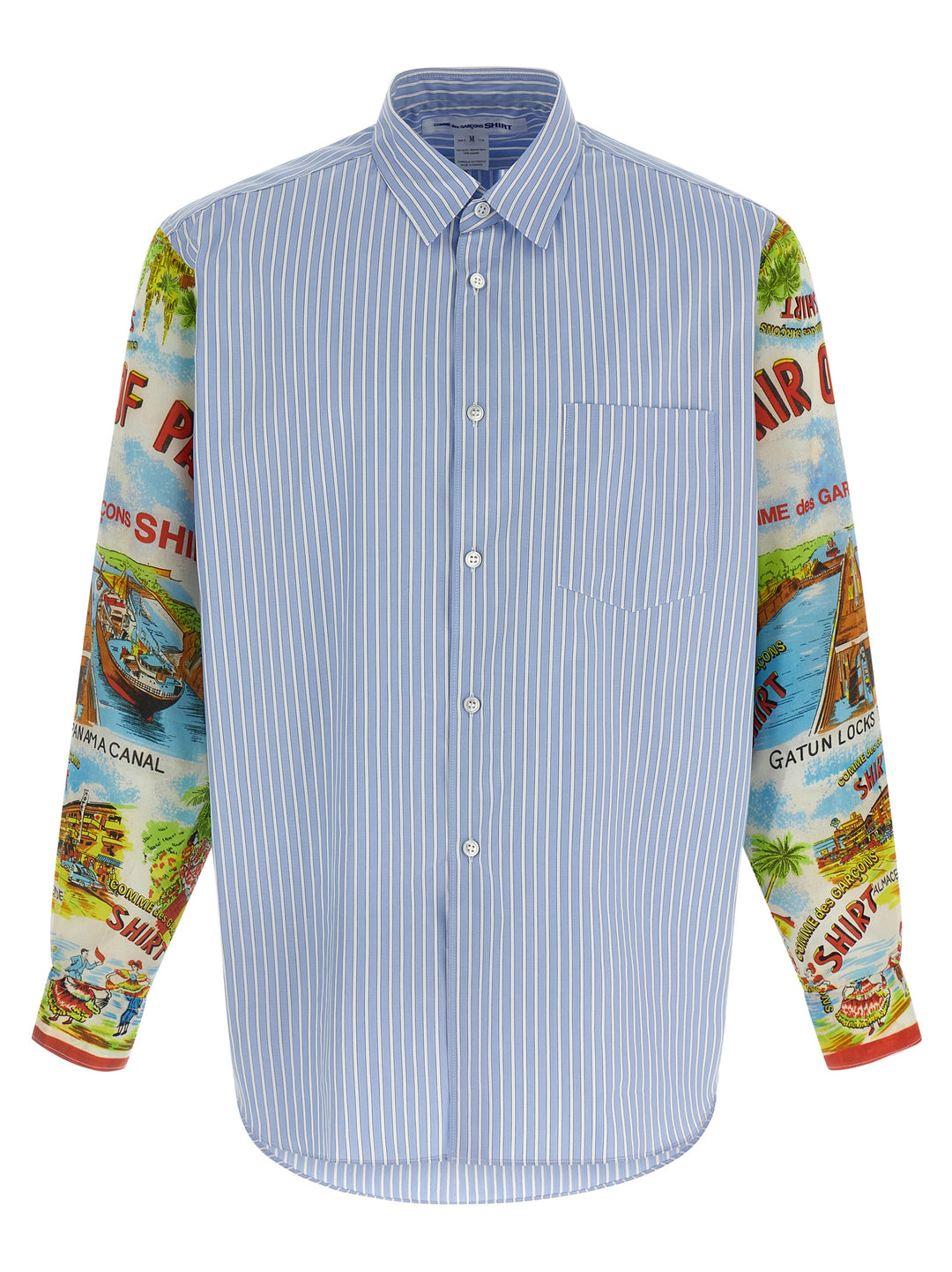 Comme Des GarçOns Shirt Patterned Sleeve Shirt Shirt and Blouse - Multicolor | da8972560b988406fcde71c9ace20a5f02046b08