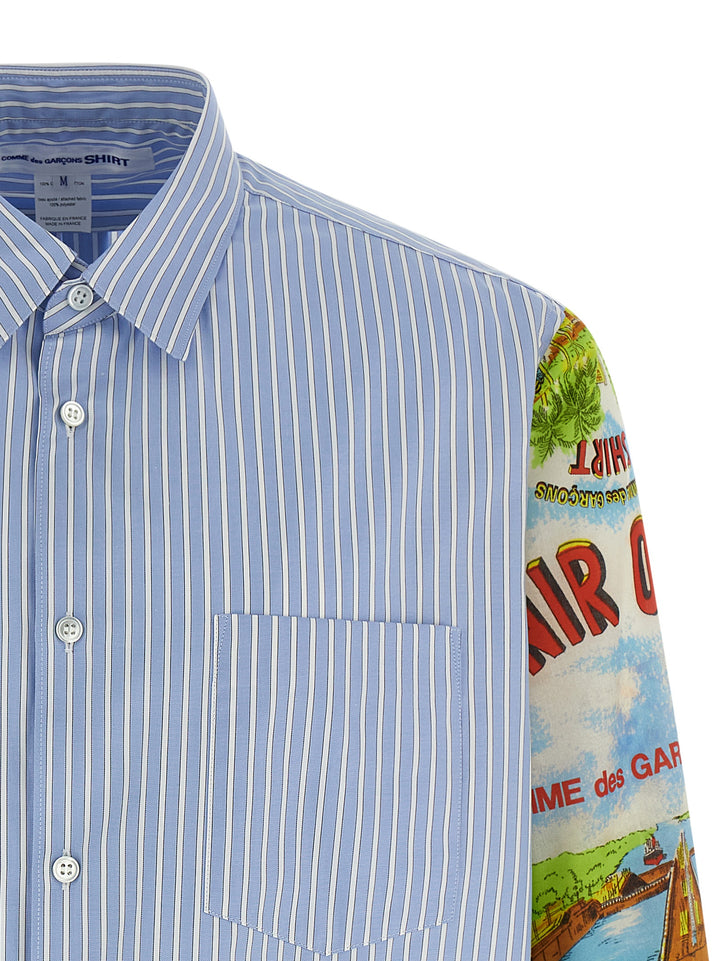 Comme Des GarçOns Shirt Patterned Sleeve Shirt Shirt and Blouse - Multicolor | b4b62c4b944b887c57b133af601074ff315fce56