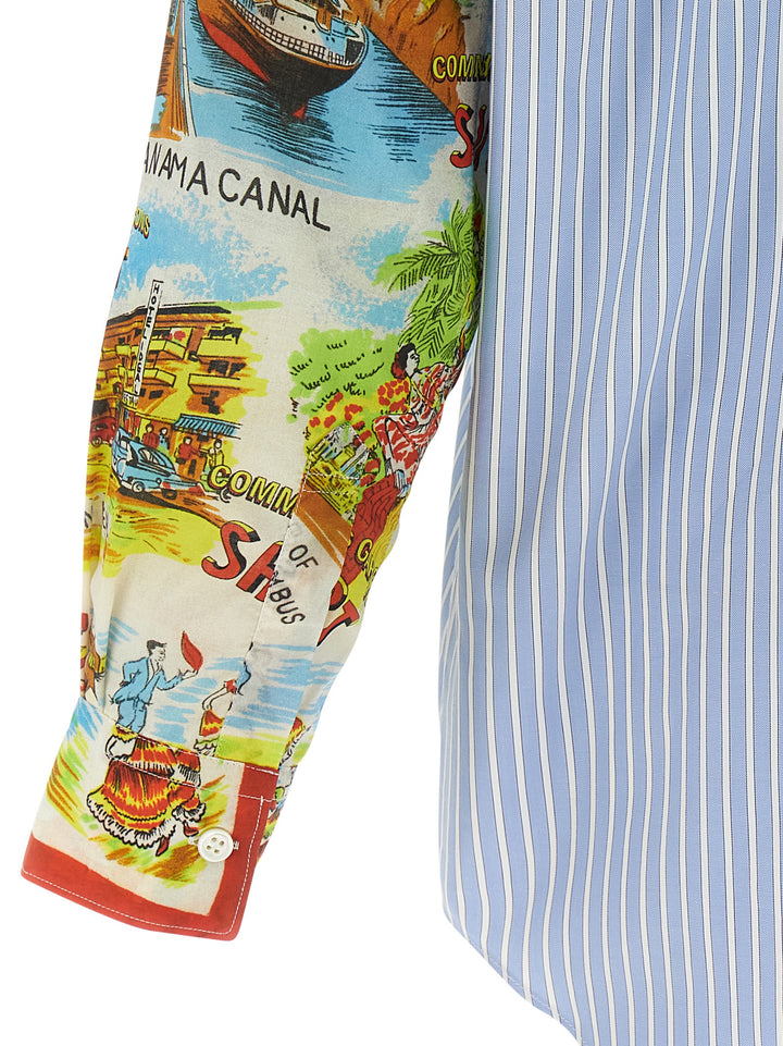 Comme Des GarçOns Shirt Patterned Sleeve Shirt Shirt and Blouse - Multicolor | addde53e66ff1bc5028fbcf22d46ea3d7335ac09