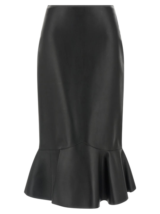 Nappa Skirt Skirts Black