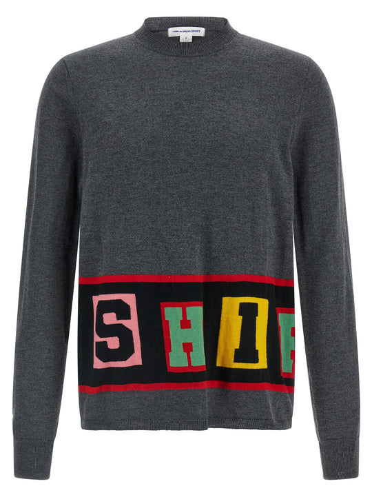 Intarsia Sweater Sweaters And Cardigans Gray