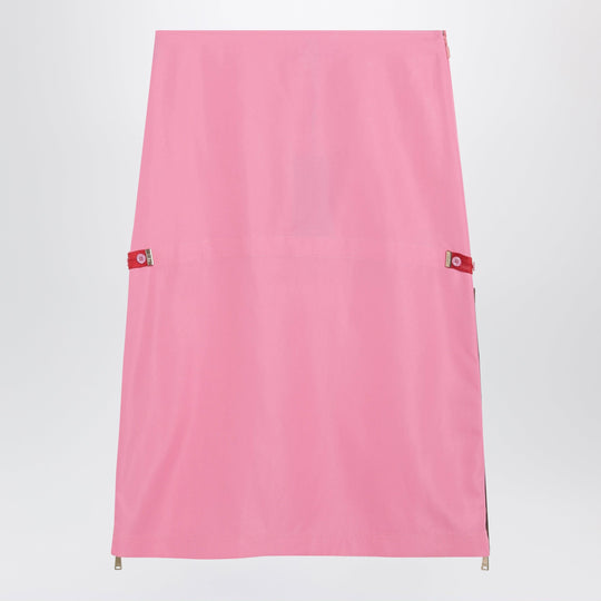 Pink Technical Viscose Skirt