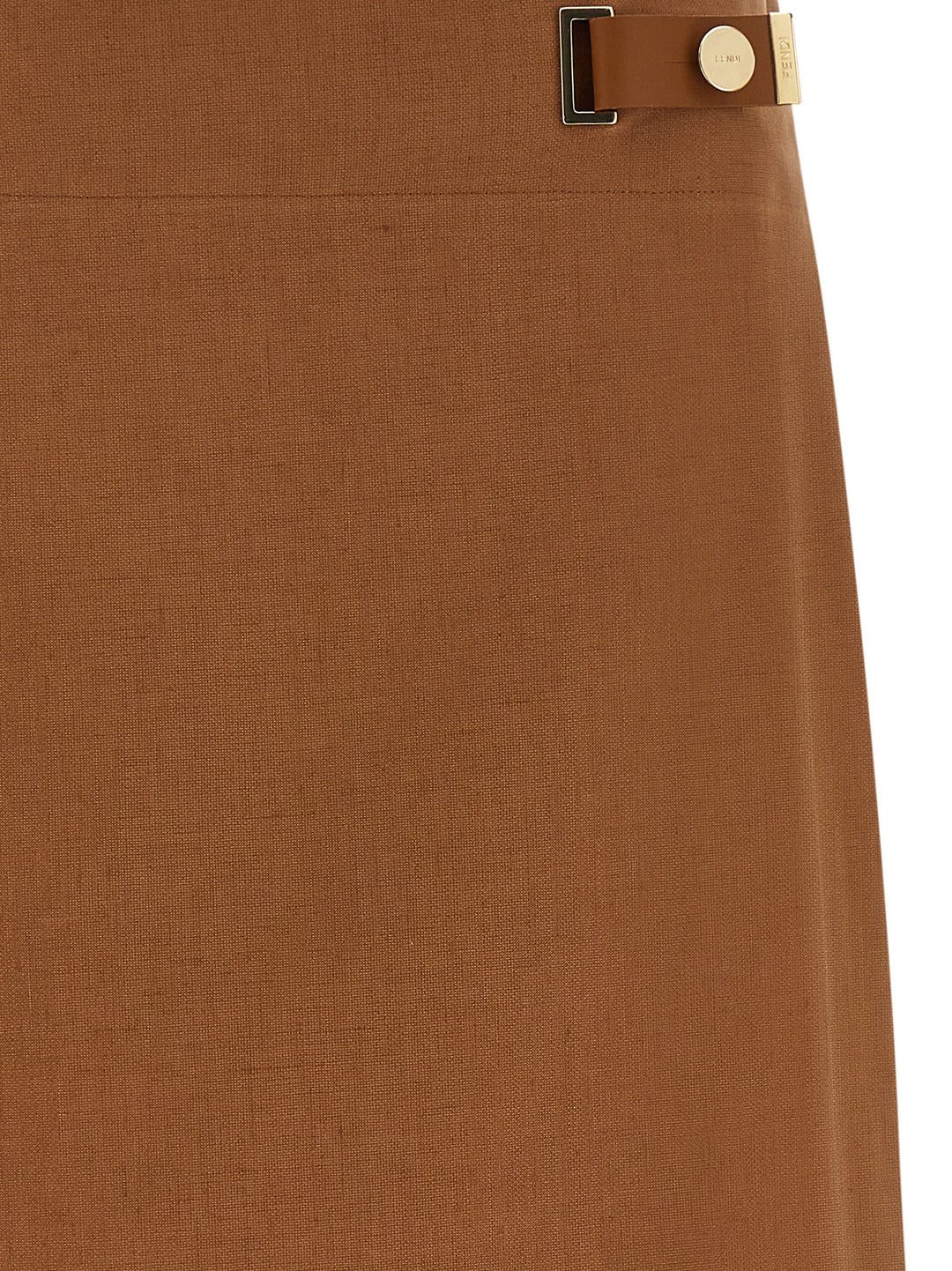 Fendi New Linen Skirts - Brown | be15b9439bd05c8c0e38317512de4410b92276b5
