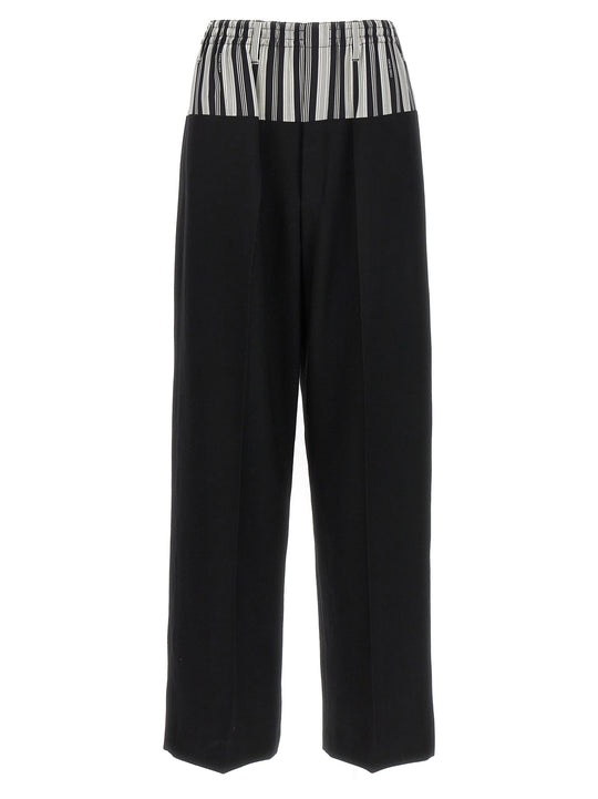 Basque Trompe L'Oeil Pants Black