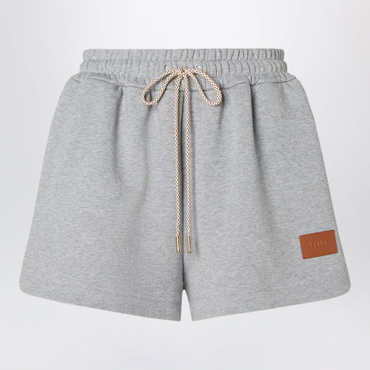 Grey Cotton Jersey Shorts