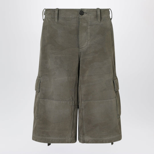 Green Cotton Shorts