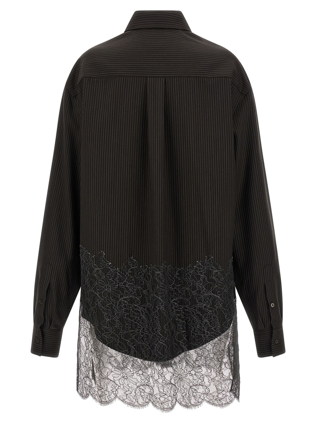 Fendi Wool And Lace Shirt Shirt and Blouse - Brown | 2eb495043b1d2d803c7bdcf08621ac2e67ac8cce